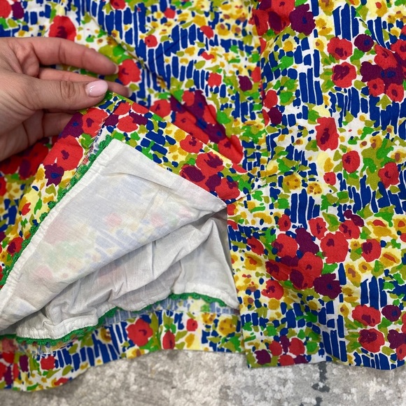 Girls From Savoy Floral Halter Dress Sz 8 Garden Party Retro Style Summer Cockta - Picture 13 of 14